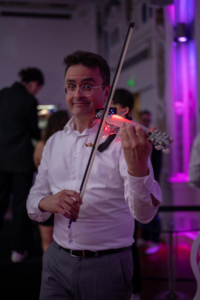 Violon led pour un show au violon